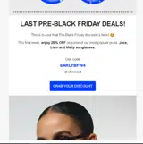 EARLYBFW4 coupon verification screenshot