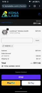 YEIMY30 coupon verification screenshot