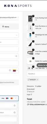 Kona Sports coupon verification screenshot
