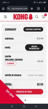 WELCOME_CQ2O6W coupon verification screenshot