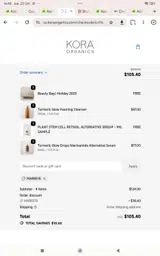 Maree15 coupon verification screenshot
