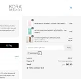 WELCOME15 coupon verification screenshot