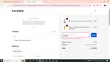 Koreabe coupon verification screenshot