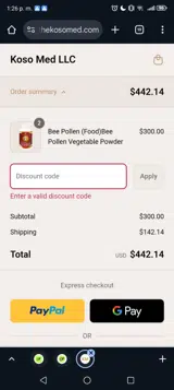 LAUTAROB coupon verification screenshot