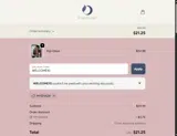 WELCOME10 coupon verification screenshot