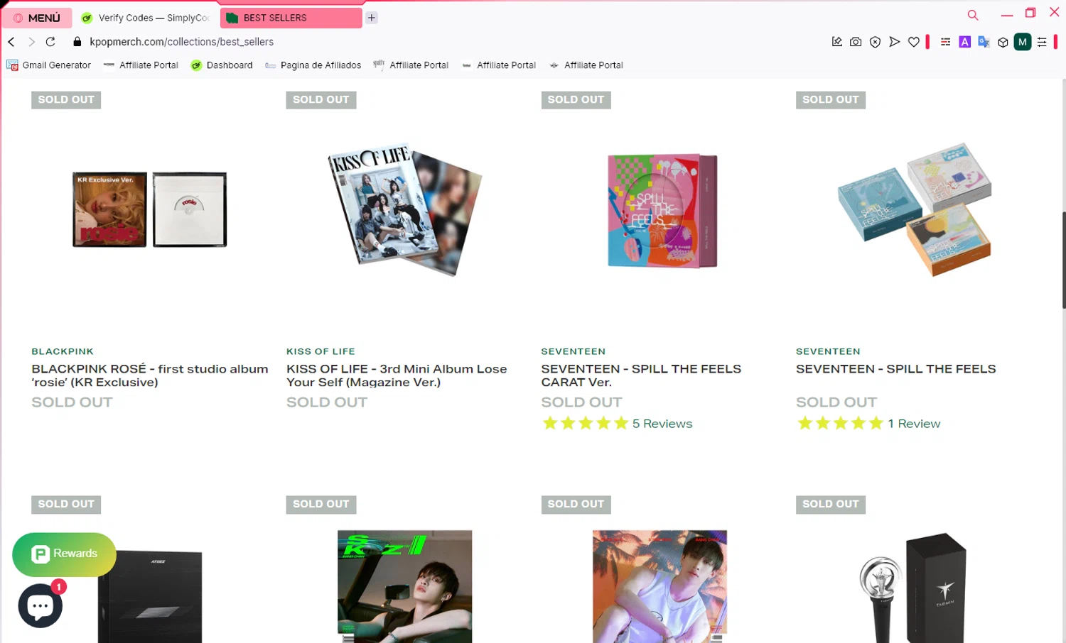 KPOPMERCH discount code screenshot showing code Pm applied at KPOPMERCH checkout page. Uploaded by SimplyCodes community member ScanCurator288 on Mar 4, 2025