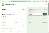 Kratom Country coupon verification screenshot