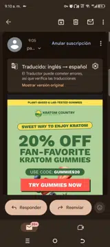 Kratom Country coupon verification screenshot