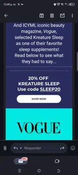 Sleep20 coupon verification screenshot