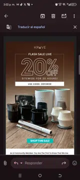 20for20 coupon verification screenshot