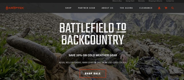 Kryptek checkout page showing Kryptek discount code box | Screenshot taken by SimplyCodes community member on Oct 17, 2020