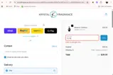 Krystal Fragrance coupon verification screenshot