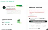 KuCoin coupon verification screenshot