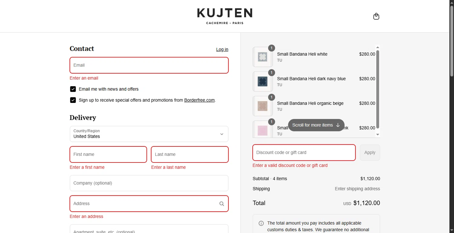 Kujten promo code screenshot showing code SUMMER10 applied at Kujten checkout page. Uploaded by SimplyCodes community member DiscountPhoenix427 on Jul 24, 2025