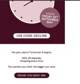decline coupon verification screenshot