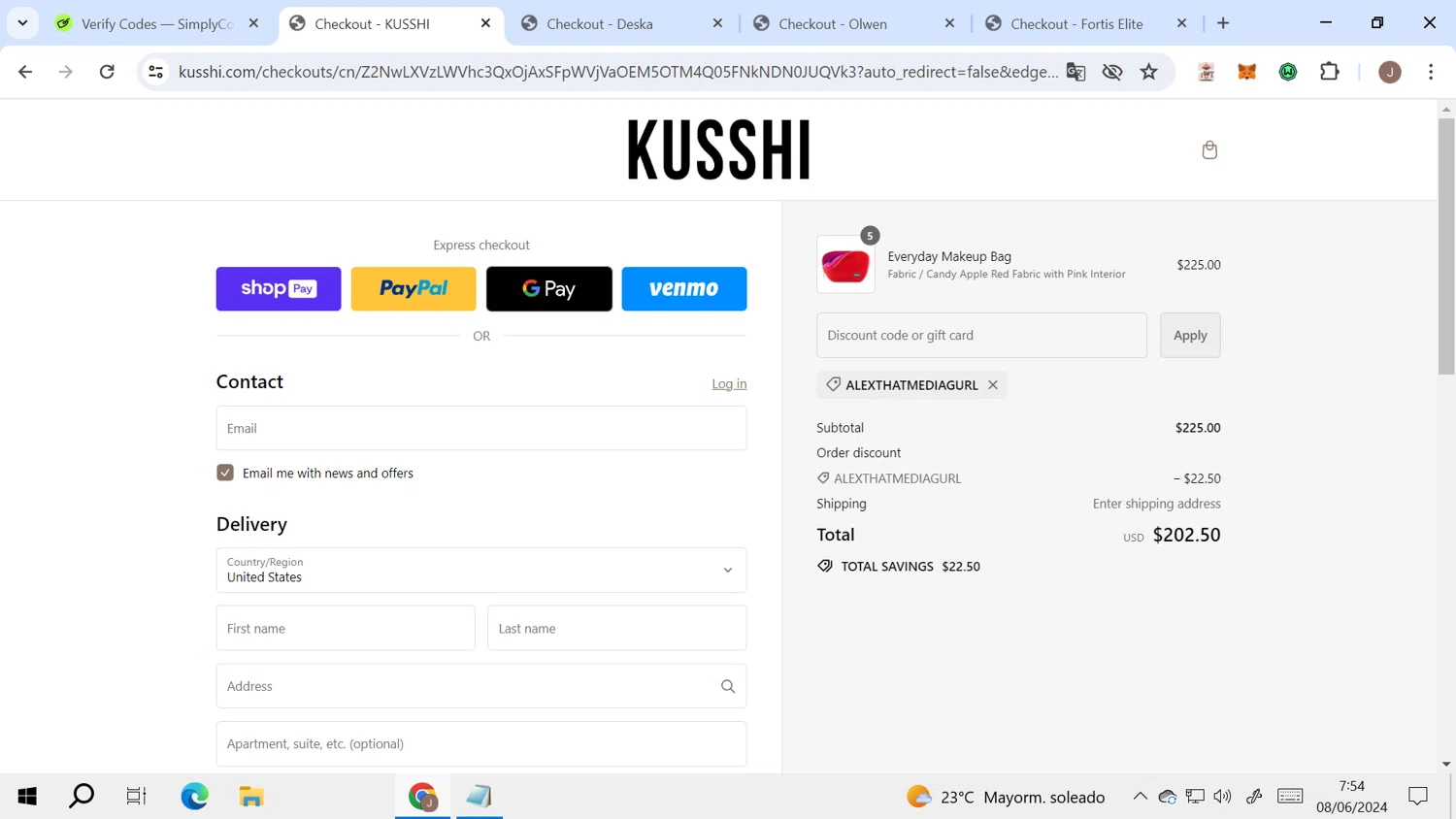 how to use Kusshi coupons