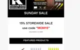 MOM15 coupon verification screenshot