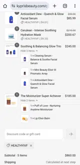 Healthyivf coupon verification screenshot
