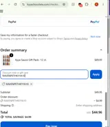 KYYA Chocolate coupon verification screenshot