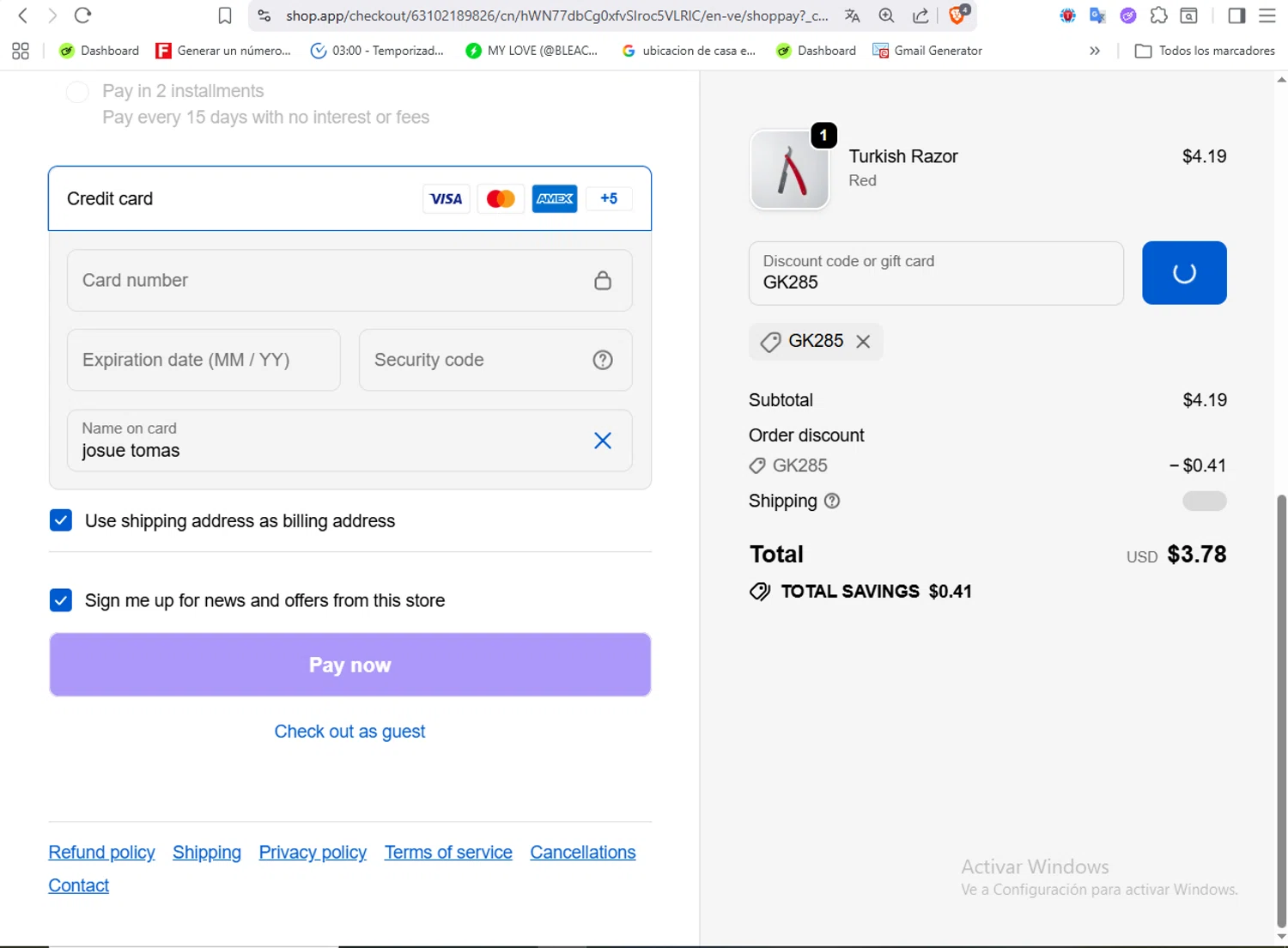 L3VEL3 discount code screenshot showing code GK285 applied at L3VEL3 checkout page. Uploaded by SimplyCodes community member VoucherFalcon3942 on Jan 1, 2026