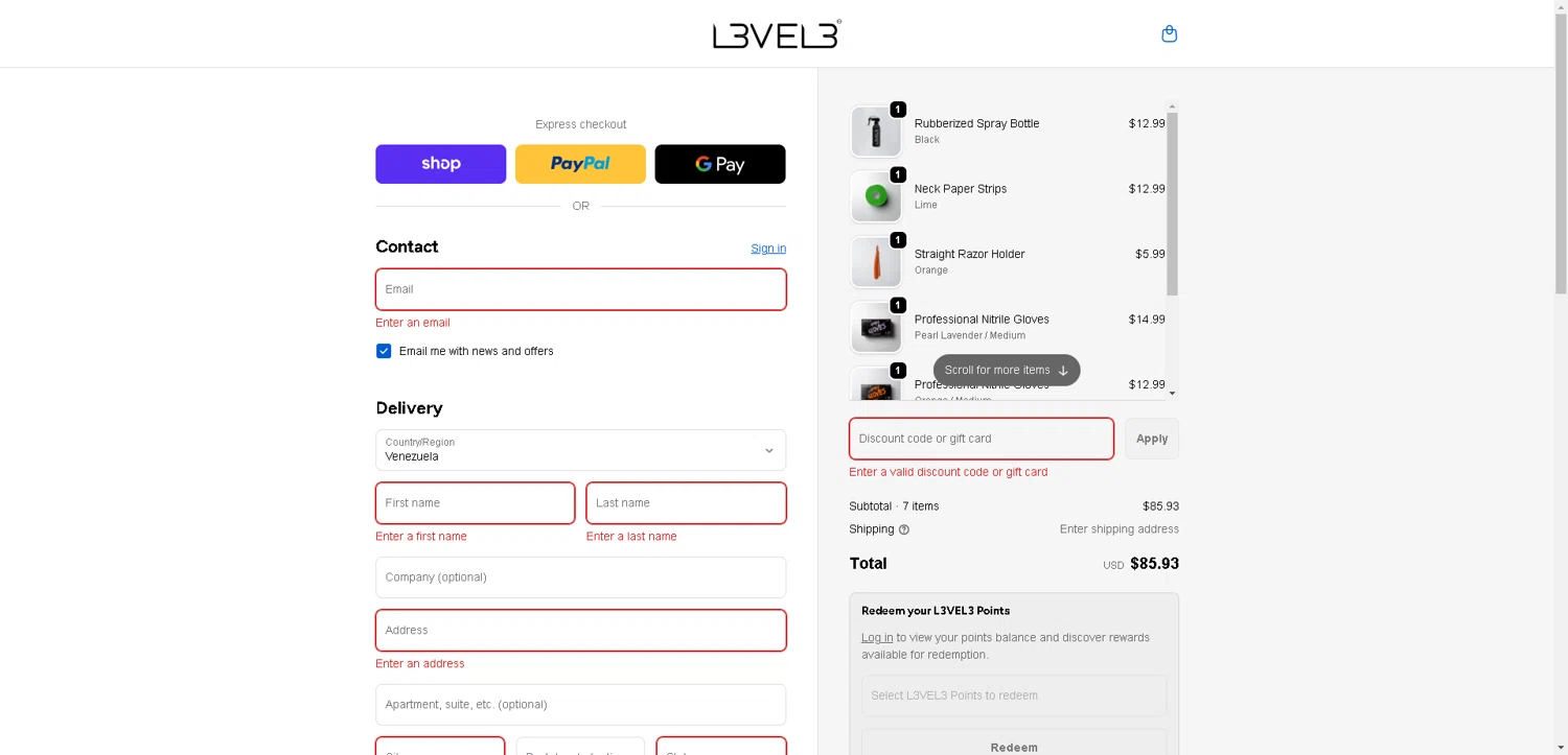 L3VEL3 discount code screenshot showing code CineTraits applied at L3VEL3 checkout page. Uploaded by SimplyCodes community member aver_136263192 on Nov 14, 2025