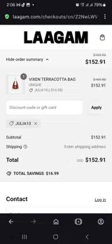 Julia10 coupon verification screenshot