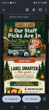 Staffpicks15 coupon verification screenshot