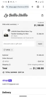 vip20 coupon verification screenshot
