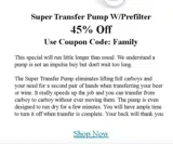 Family coupon verification screenshot