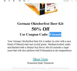 Friends coupon verification screenshot