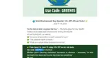 Green15 coupon verification screenshot
