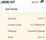 jorge coupon verification screenshot