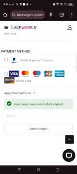 Back15 coupon verification screenshot