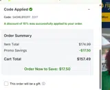 Los Angeles Dodgers coupon verification screenshot