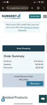 LEAN coupon verification screenshot