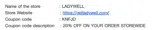 KNFJD coupon verification screenshot
