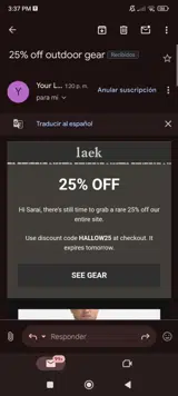HALLOW25 coupon verification screenshot