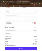 10OFF coupon verification screenshot
