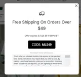 MLS49 coupon verification screenshot