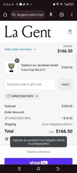D4M2C8601BK0 coupon verification screenshot