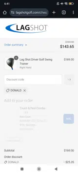 Donald coupon verification screenshot