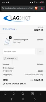kevin15 coupon verification screenshot