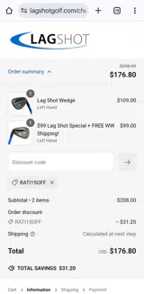 Rati15off coupon verification screenshot