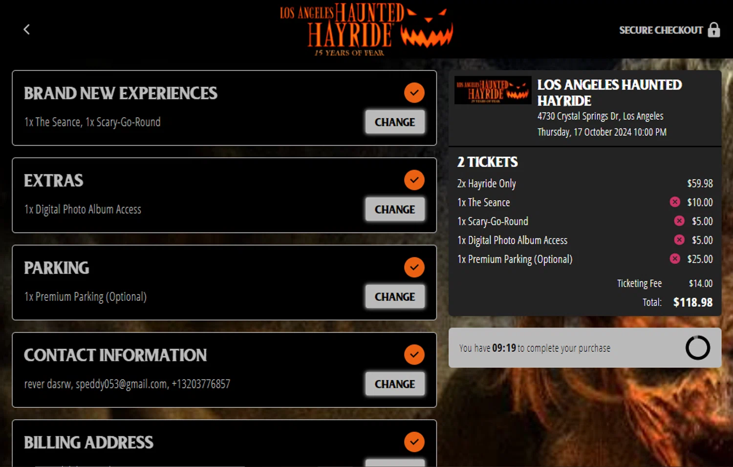 how to use Los Angeles Haunted Hayride coupons