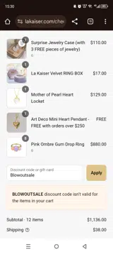 La Kaiser coupon verification screenshot