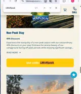 LWoffpeak coupon verification screenshot