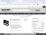 Los Angeles Kings Shop coupon verification screenshot
