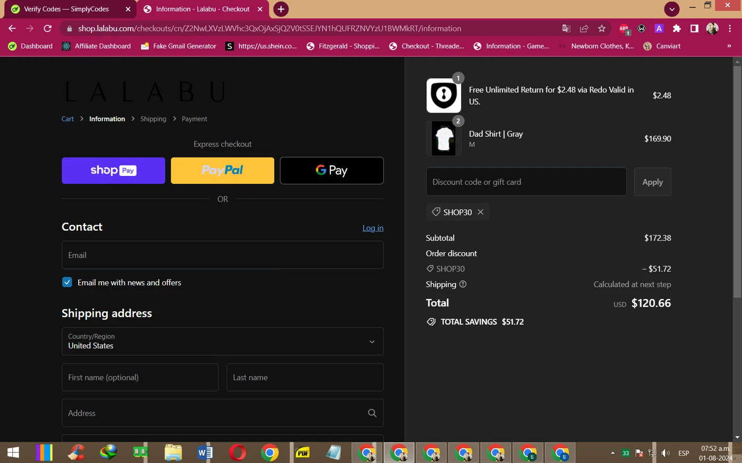 how to use Lalabu coupons