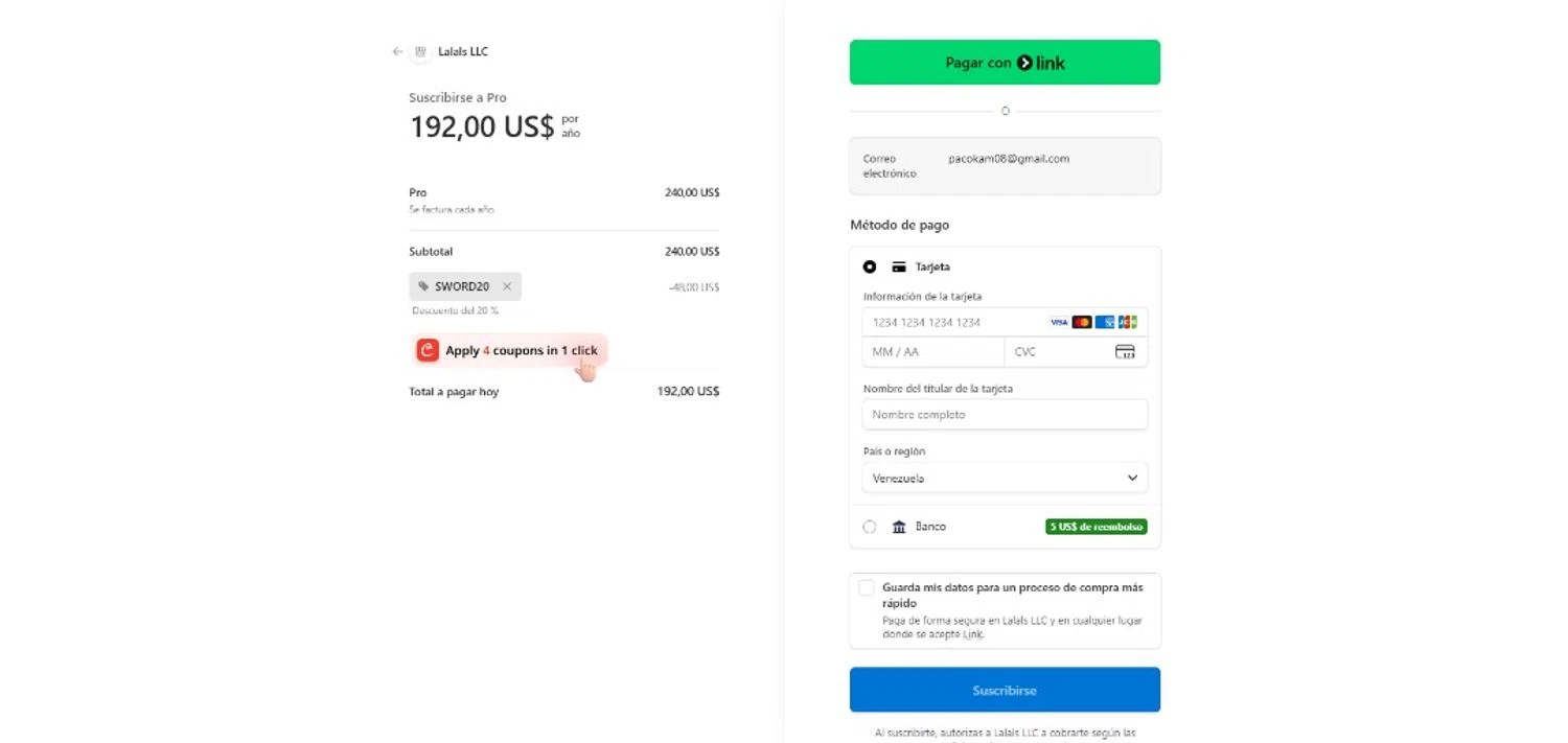 Lalals promo code screenshot showing code SWORD20 applied at Lalals checkout page. Uploaded by SimplyCodes community member marielysmorales on Nov 19, 2025