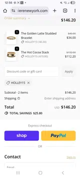 La Lumiere NY coupon verification screenshot